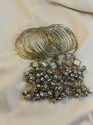 24 Pcs Charms Hanging Nagina Kara Bangle