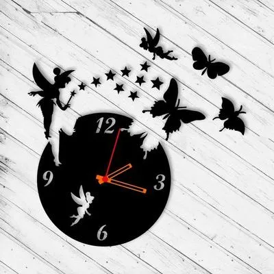 Fairy 3D Wall Clock