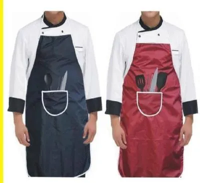 Kitchen Apron Waterproof and Oil Proof  Parachute With Pocket 