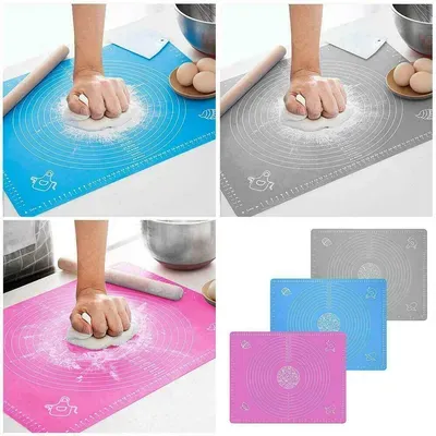 Large Size Silicon RotiMat Pastry Fondant DoughRolling Mat Silicone Surface thumbnail 5