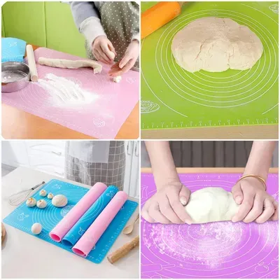 Large Size Silicon RotiMat Pastry Fondant DoughRolling Mat Silicone Surface thumbnail 8