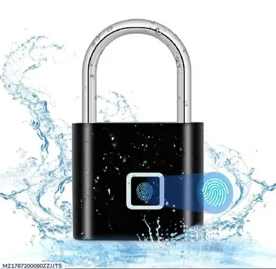 High Quality Smart Fingerprint Lock USB Rechargeable Biometric Digital Padlock thumbnail 4