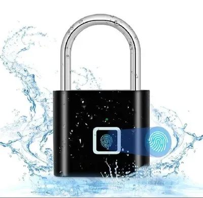 High Quality Smart Fingerprint Lock USB Rechargeable Biometric Digital Padlock thumbnail 1