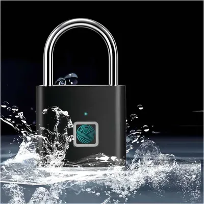 High Quality Smart Fingerprint Lock USB Rechargeable Biometric Digital Padlock thumbnail 8