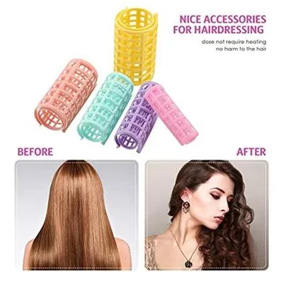 Hair Rollers & Curlers plastic ( Pack of 10 )