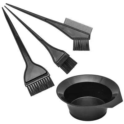 1 Pcs Black Matte Bleach Bowl - Perfect Makeup Accessory for Mixing and Application