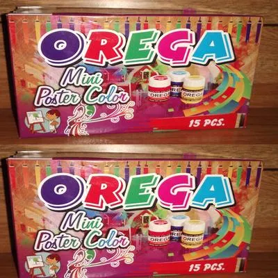 Pack of 2 Poster Color Box - 2 Packet of 15 Mini Poster Color Bottles Multicolor - Art# M247-OrePC15-2 Box-0002