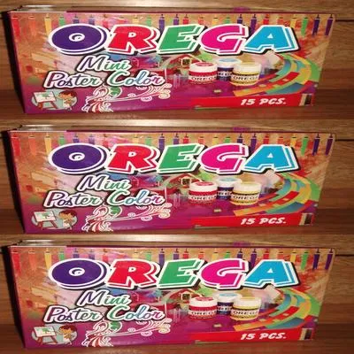 Pack of 3 Poster Color Box - 3 Packet of 15 Mini Poster Color Bottles Multicolor - Art# M247-OrePC15-3 Box-0003
