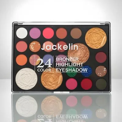 3 in 1 Makeup Kit Bronzer, Highlight & Eyeshadow - 24 Shades