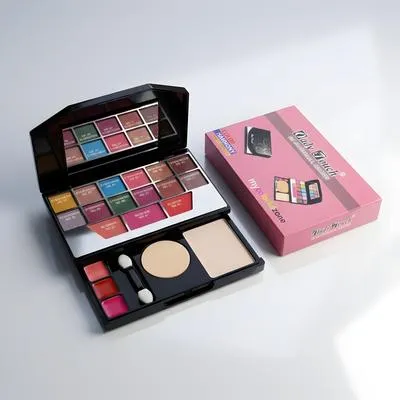 All in one Makeup Kit - Eyeshadow, Face Powder, Blusher Lipstick