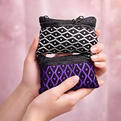 Mini Zipper Purse - 1 pc