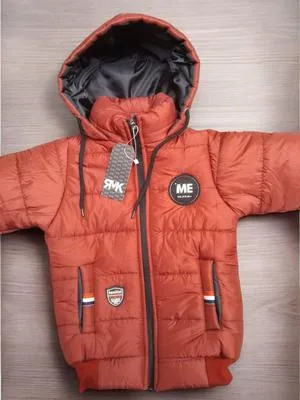 1 Pc Boy's Polyester Plain Bomber Jacket Winter Dress for kid's bubble Fabric Jacket ( Parashoot Clothe )