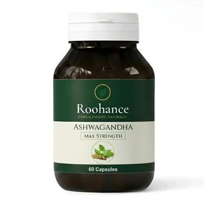 Roohance Organic Ashwagandha Root Extract Capsules - 400mg - Roohance