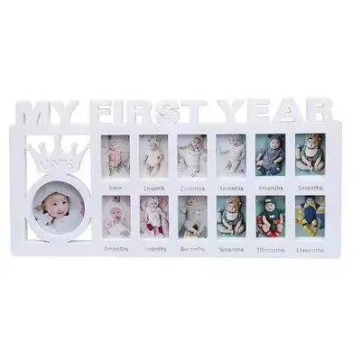 Cherish Your Baby's First Year with 12 Monthly Memories Photo Frame