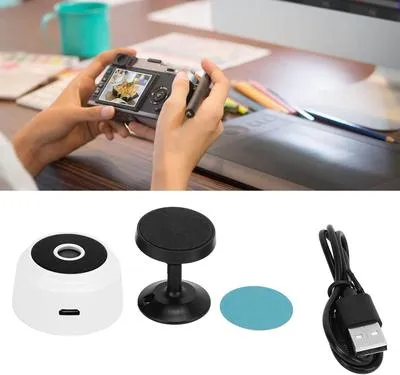 A9 Mini Camera, 1080P Camera with Magnetic Back Cover, Home Security Mini Camcorder Micro Video Surveillance Camera (White)