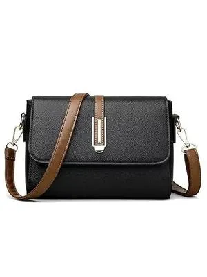 Stylish Women's Crossbody Bag - Black - 1 Pc