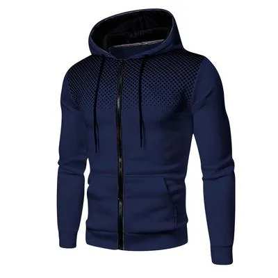 Men's Cotton Hooded Neck Hoodie - 1 Pc in Navy Blue