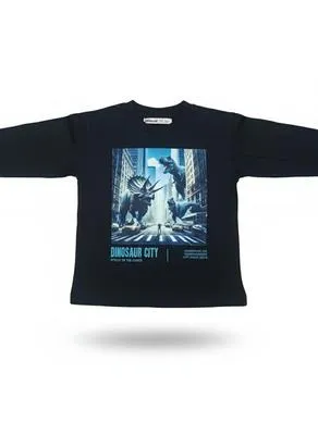 1 Pc Boy's Stitched Jersey Printed Sweatshirt