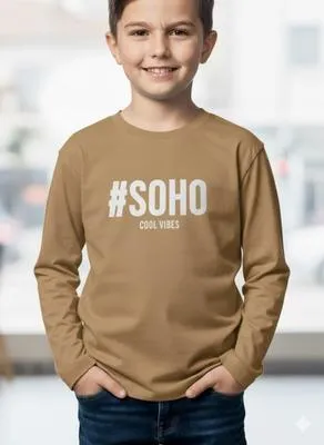 1 Pc Boy's Stitched Jersey Printed Sweatshirt