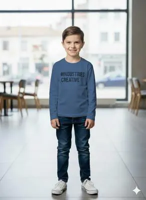1 Pc Boy's Stitched Jersey Printed Sweatshirt