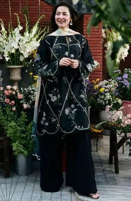 MIX MOST HIT ARTICLES  3Pcs Unstitched Embroidered Suit