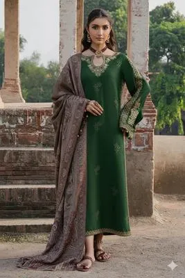 Most Hit Artilces 3 Pcs Unstitched Embroidered Suit