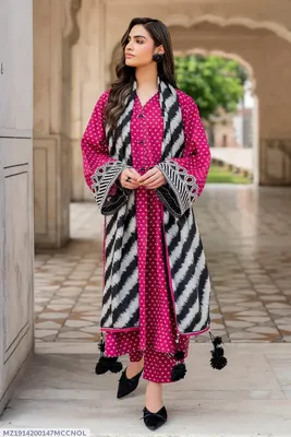 Pink Swiss Lawn 3-Piece Kurta Set for Women thumbnail 5