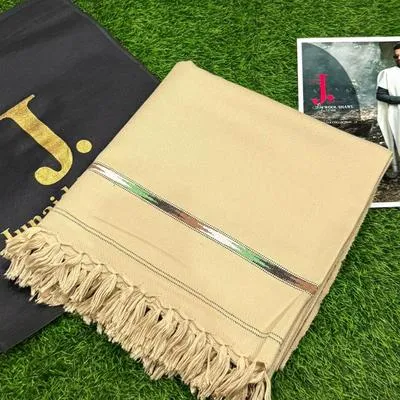 1 Pc Men's Wool Plain Shawl