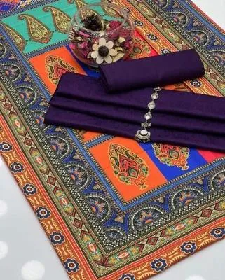 3 Pcs Women's Unstitched Plain Suit