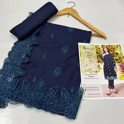 2 Pcs Women's Unstitched Embroidered Suit