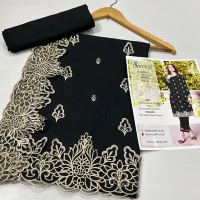 2 Pcs Women's Unstitched Embroidered Suit