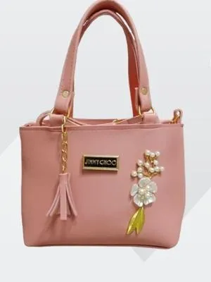 Women's PU Leather Studded Hand Bag