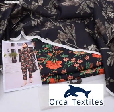 3 Pcs Women's Stitched Karandi Printed Suit