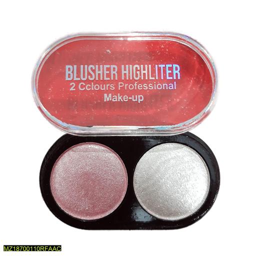 Two Color Professional Blusher & Matte Highlighter