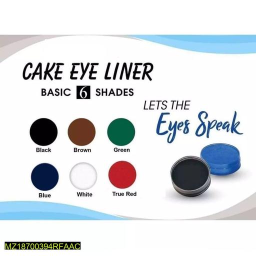 Waterproof Cake Eyeliner, Pack Of 6