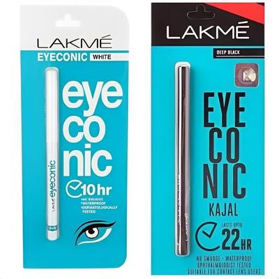 Eye Kajal Pencil, Pack Of 2 - Black & White
