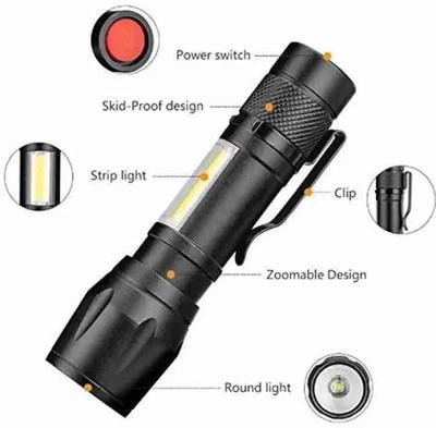 Type-C Charging Port, Essential Camping Gear LED Torch Light
