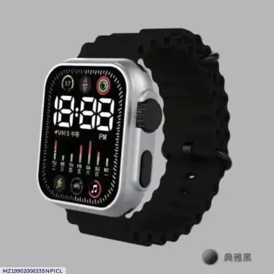 Men's Smart Watch with Silicone Band & Digital Display thumbnail 5
