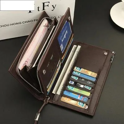 Men's Black Leather Bi-Fold Wallet with Card Slot thumbnail 7