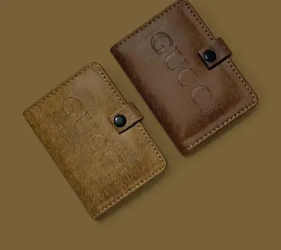 Men's Slim Leather Card Holder Wallet Multicolor thumbnail 2