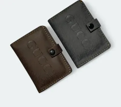 Men's Slim Leather Card Holder Wallet Multicolor thumbnail 3