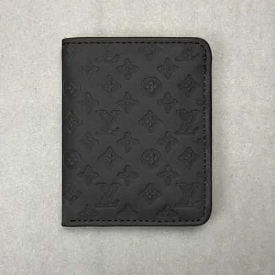 Men's Leather Wallet with LV Pattern Brown thumbnail 5