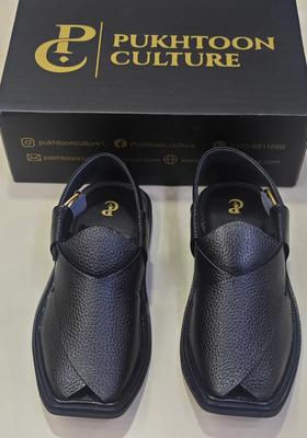 Men's PU Leather Plain Peshawari Chappal