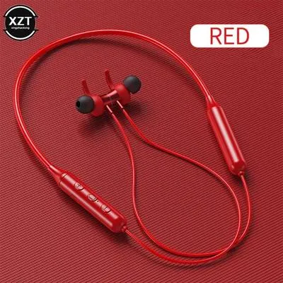 Red Long-Lasting Battery With Fast Charge 209273 Wireless Neckband