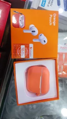 Orange Airpods with Fast Charge & Long Battery thumbnail 2