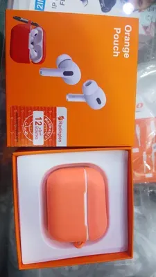 Orange Airpods with Fast Charge & Long Battery thumbnail 3