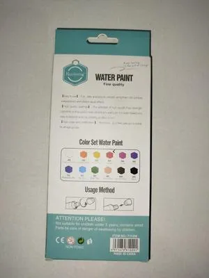 Portable Solid Watercolor Paints - 12 Pcs Multicolor Set for Artists