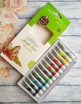 12 piece of Acrylic Colour For painting on canvas