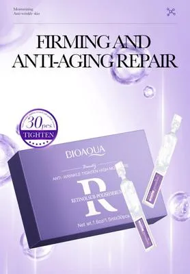 Bioaqua Retinol Anti Wrinkle Tighten High Moisture Sub-Polish Ampoule Serum (30 Ampoule)