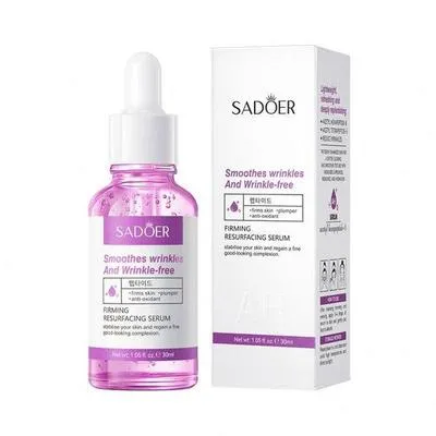 SADOER Firming Resurfacing Serum 30ml – Acetyl Hexapeptide-8 Anti-Aging & Anti-Wrinkle Peptide Facial Serum with Hyaluronic Acid for Hydrated, Smooth & Youthful-Looking Skin